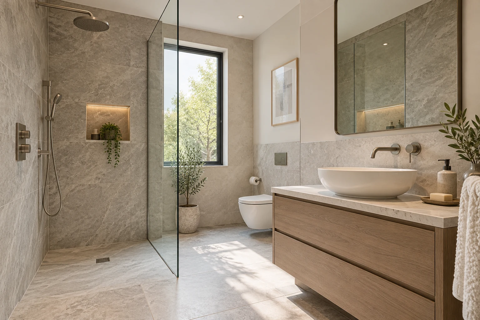 Contemporary bathroom interior